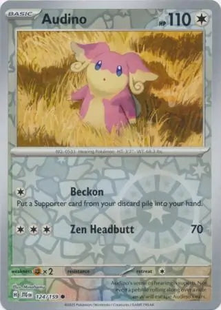 Journey Together Audino #124/159 reverse holo